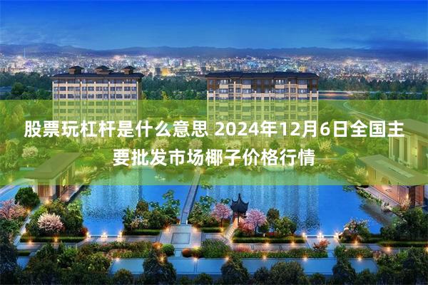 股票玩杠杆是什么意思 2024年12月6日全国主要批发市场椰子价格行情